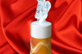 Candela cu inger transparent
