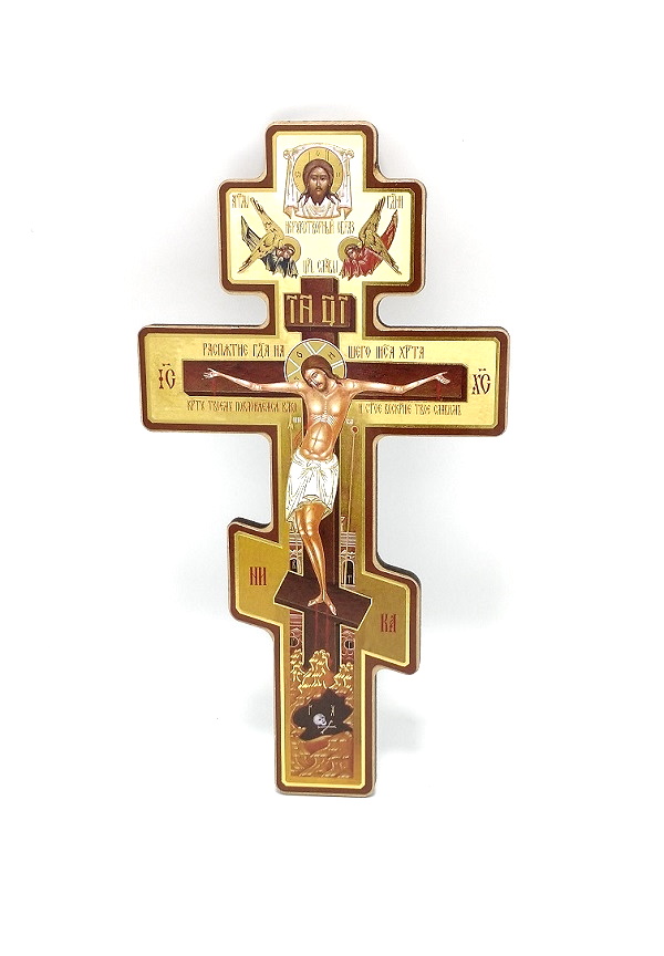 Cruce ortodoxă(numita si slavă) din lemn