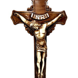 Crucifix cu Isus rastignit din ipsos