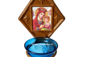 Candela metal Maica cu Pruncul Imparateasa