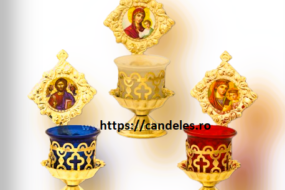 Candela masa ornament auriu