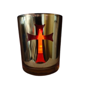Candela sticla cu cruce