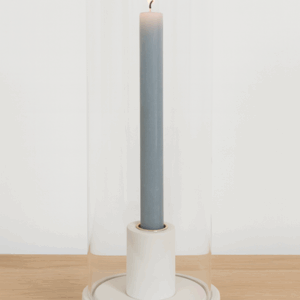 Suport lumanare din rasina cu sticla