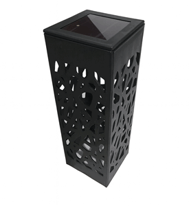 felinar solar din plastic 18×6 cm