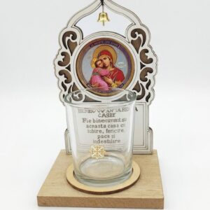 Candelă din lemn Binecuvântarea Casei