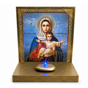 Candela electrică cu Icoana Maicii Domnului
